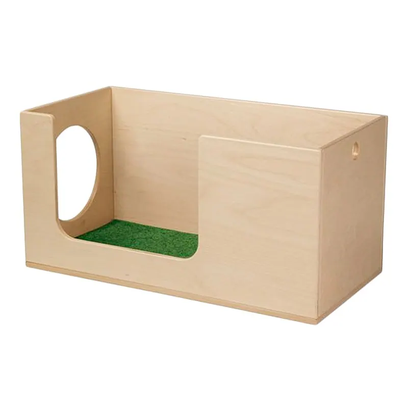 Cubo de Gateo de Madera